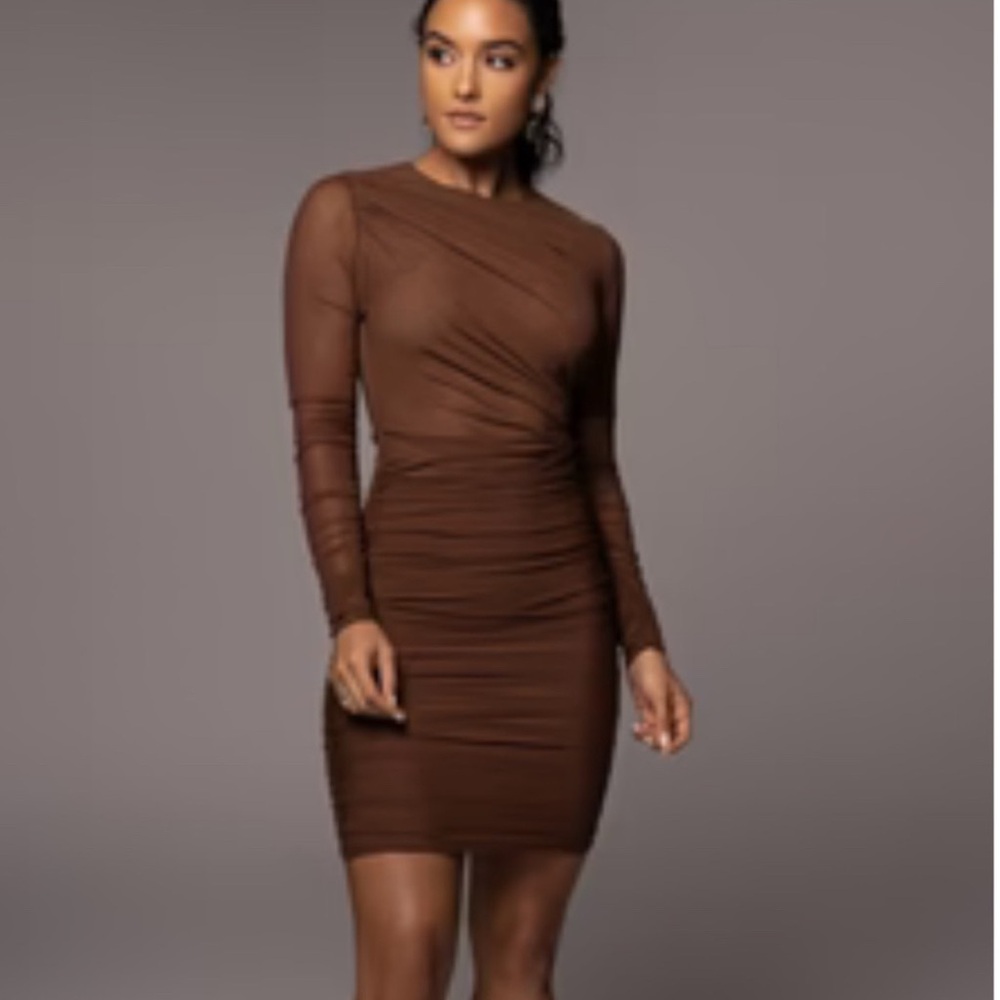 CHOCOLATE DYLIANA DRESS Jluxlabel